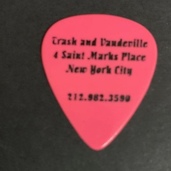 Iconic Guitar Pick From Trash and Vaudeville NYC original location - Picture 2 of 4